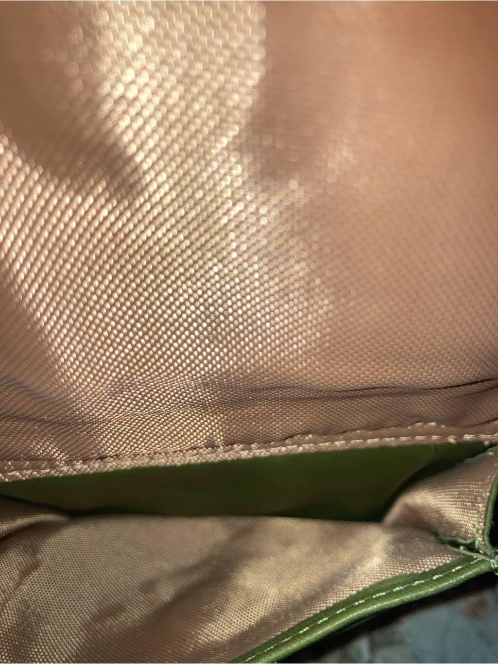 Osgood Marley- Mini Organizer In Olive Green, Leather Crossbody — image 7 of 8